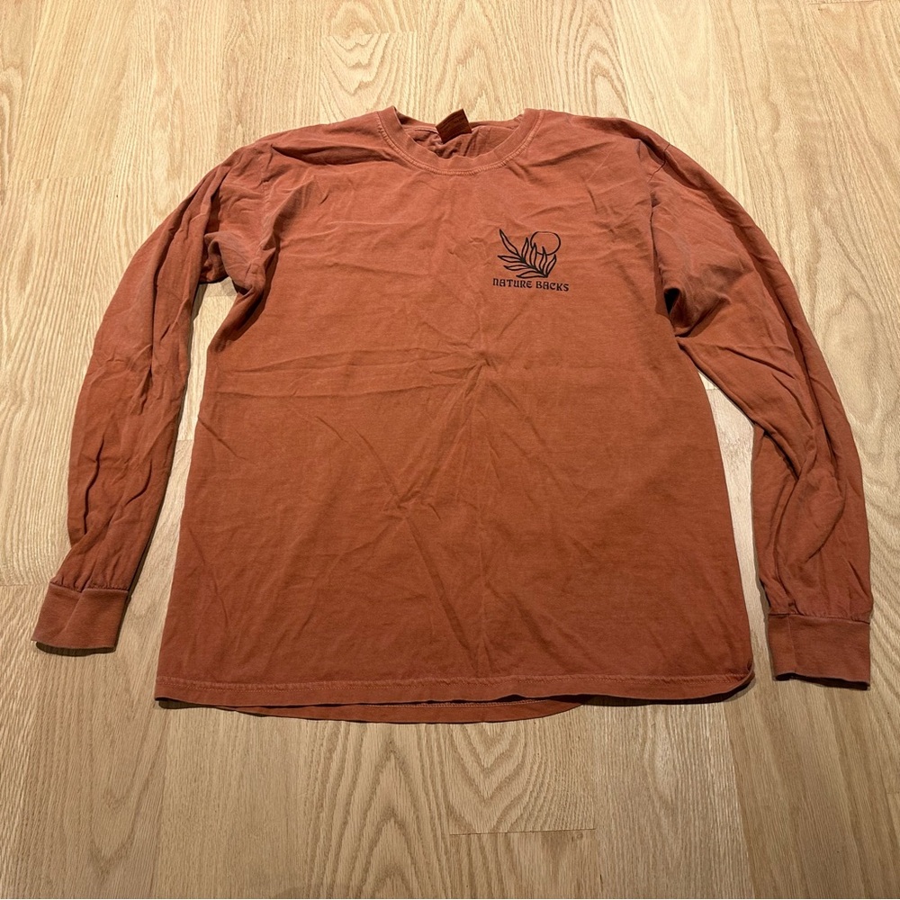 Large Rust Nature Back Long Sleeve